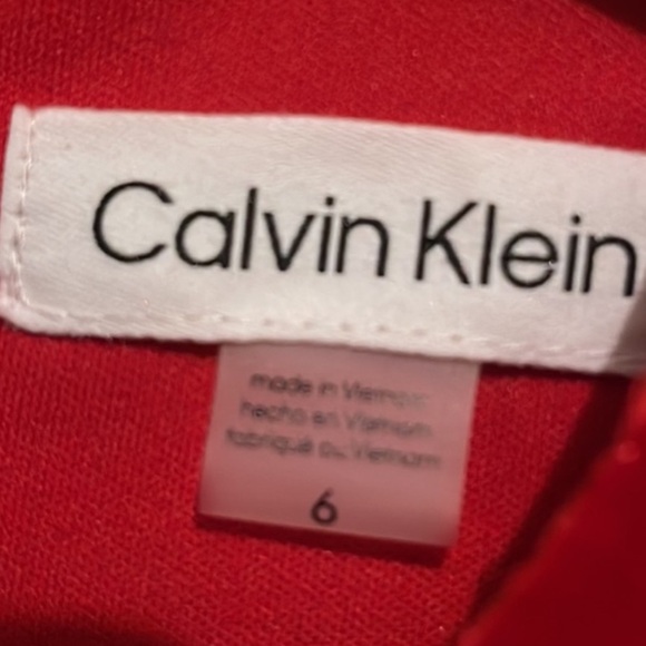 Calvin Klein Women’s Red Velvet Sheath Dress NWT Size 6 - Picture 5 of 8
